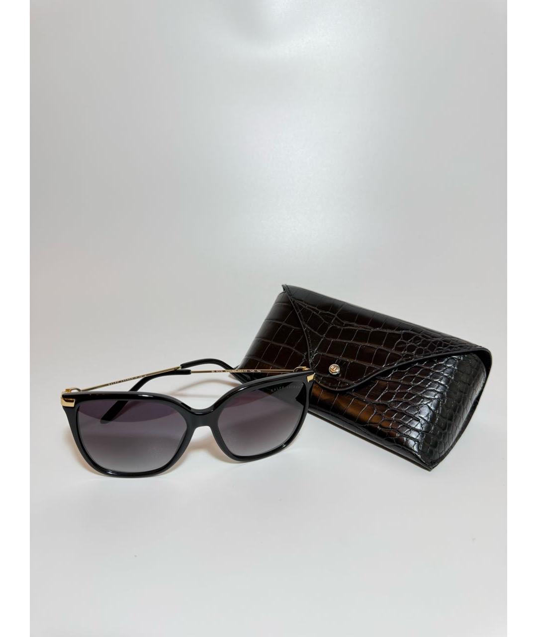 RALPH LAUREN Черные пластиковые солнцезащитные очки, фото 4