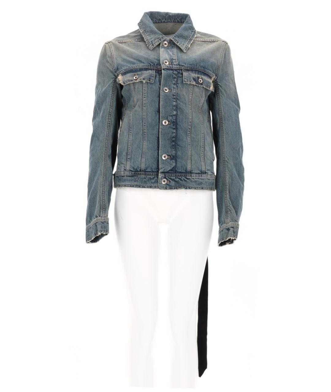 RICK OWENS DRKSHDW Синяя хлопковая куртка, фото 3