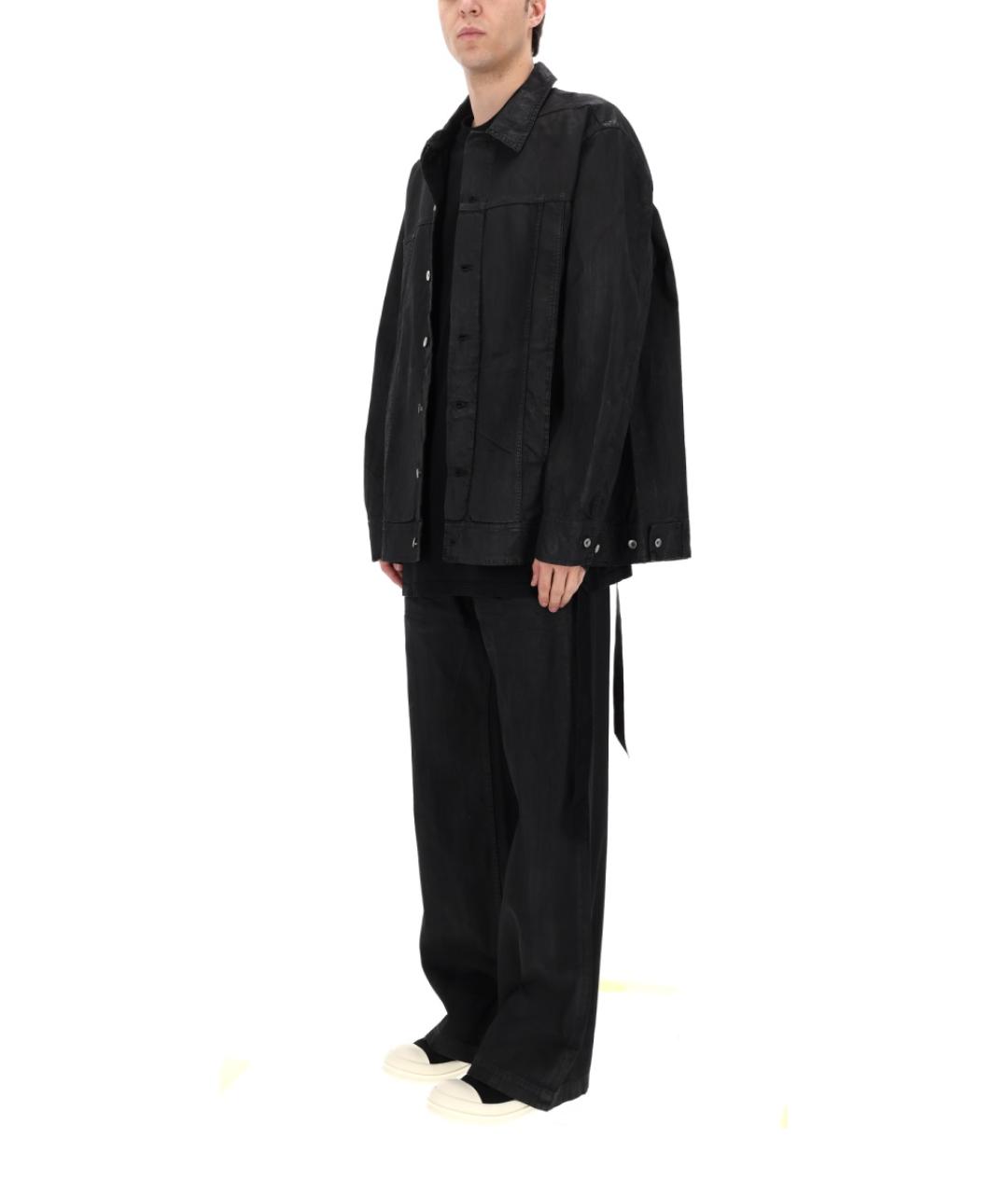 RICK OWENS DRKSHDW Черная хлопковая куртка, фото 4