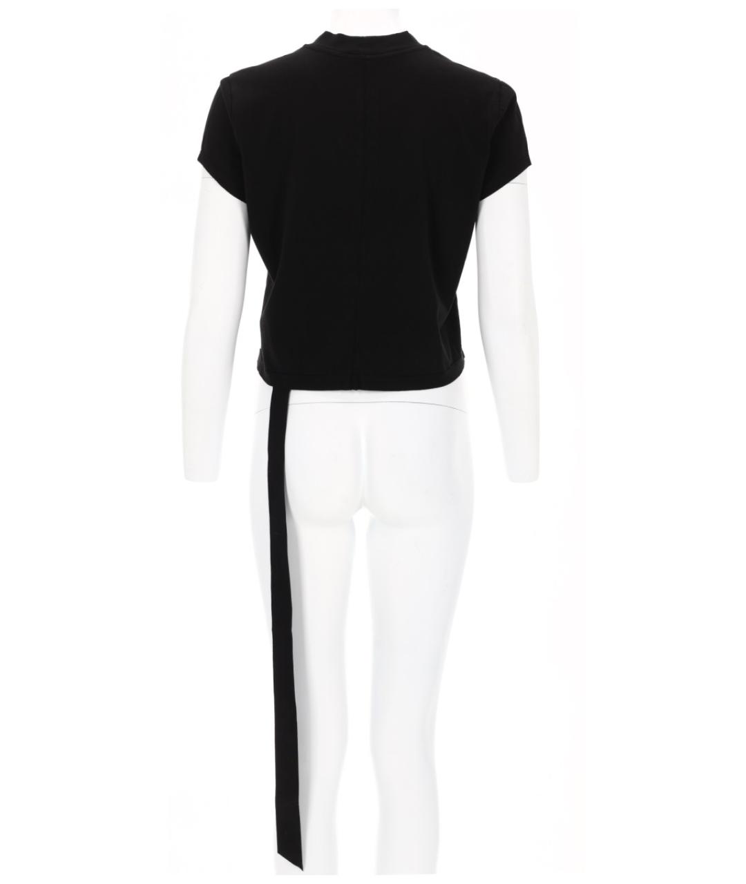 RICK OWENS DRKSHDW Черная хлопковая футболка, фото 2