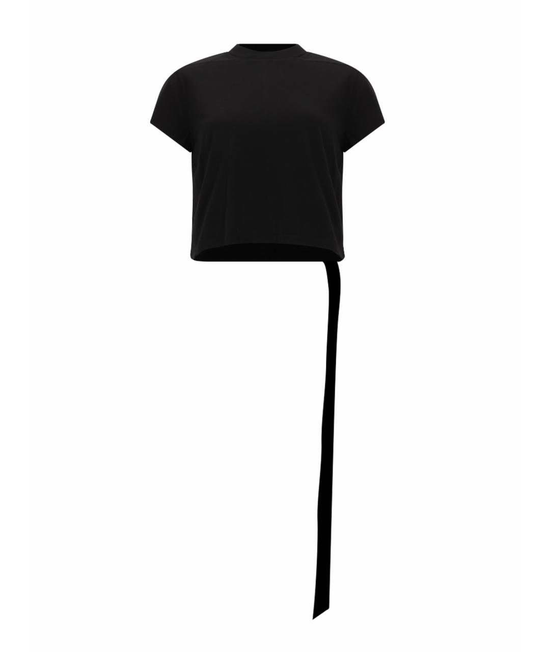 RICK OWENS DRKSHDW Черная хлопковая футболка, фото 1