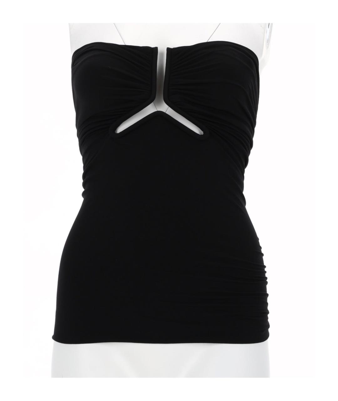 RICK OWENS Черная полиамидовая блузы, фото 3