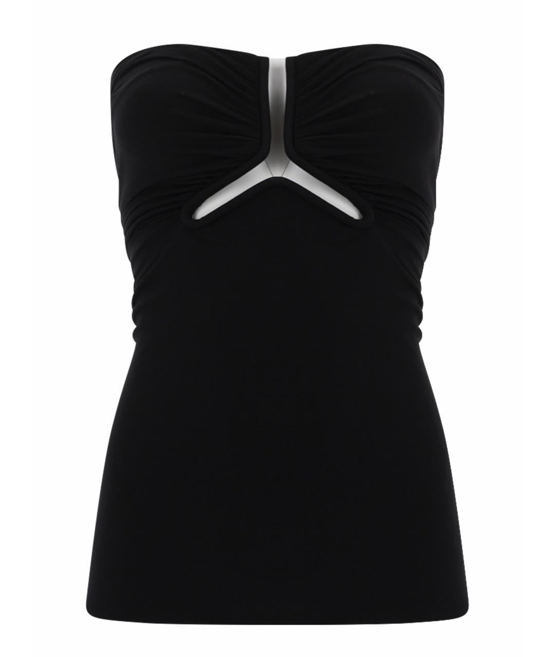 RICK OWENS Черная полиамидовая блузы, фото 4