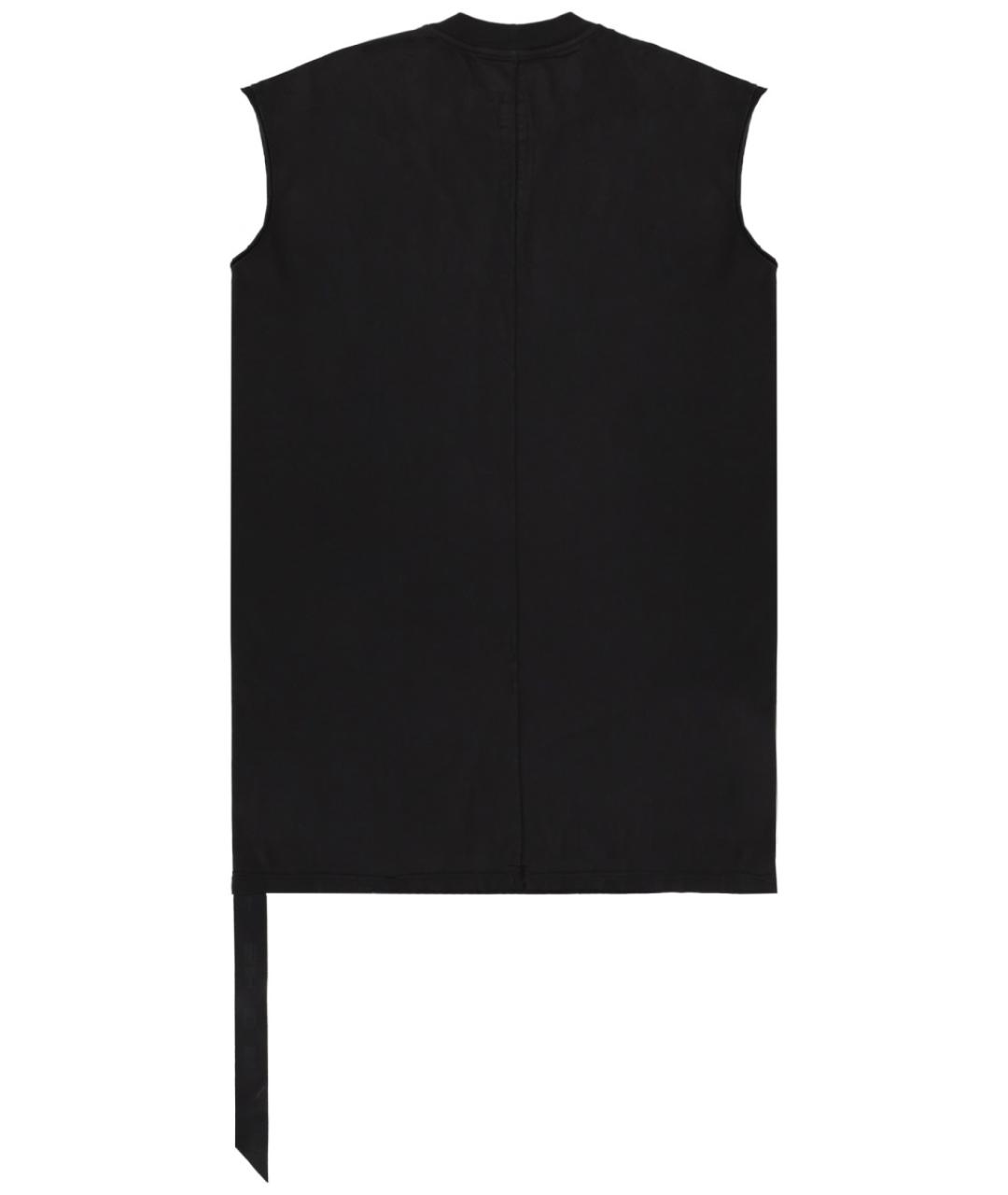 RICK OWENS DRKSHDW Черная хлопковая футболка, фото 2