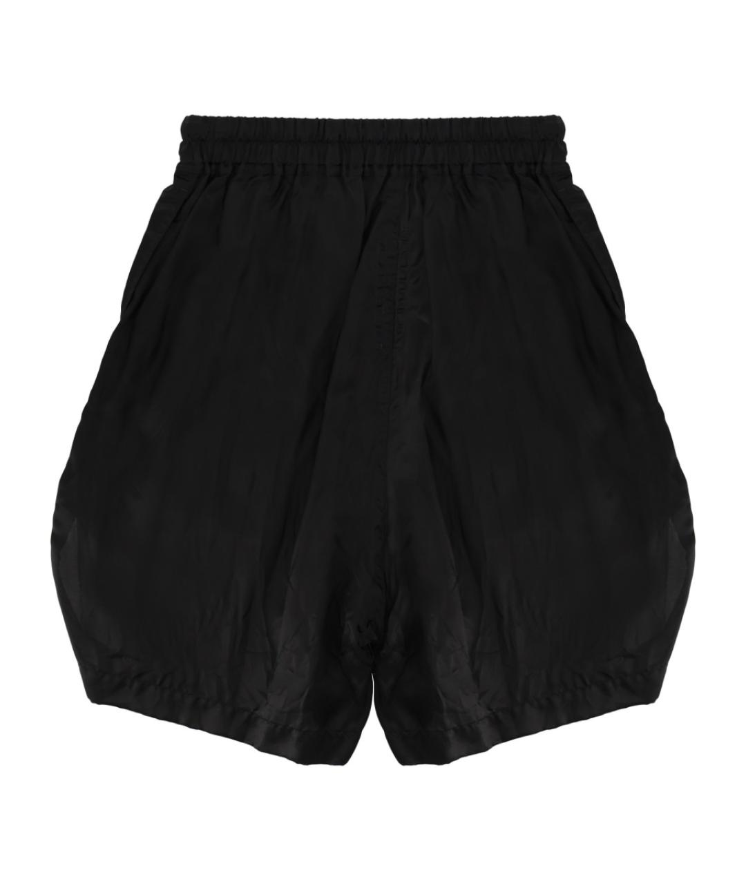 RICK OWENS Черные вискозные шорты, фото 2
