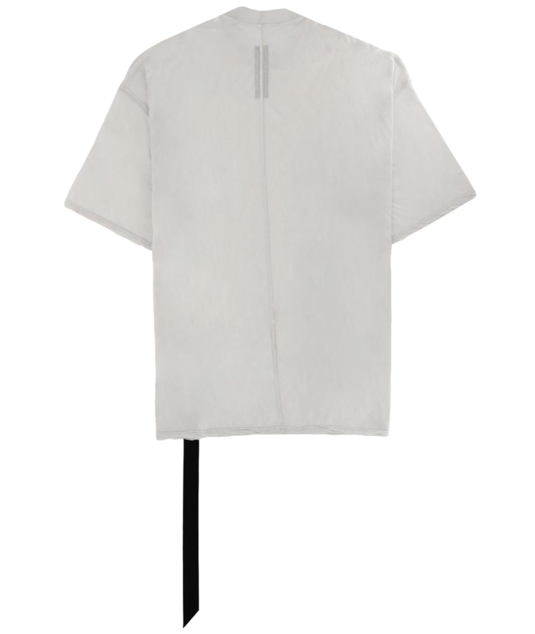 RICK OWENS DRKSHDW Белая хлопковая футболка, фото 2