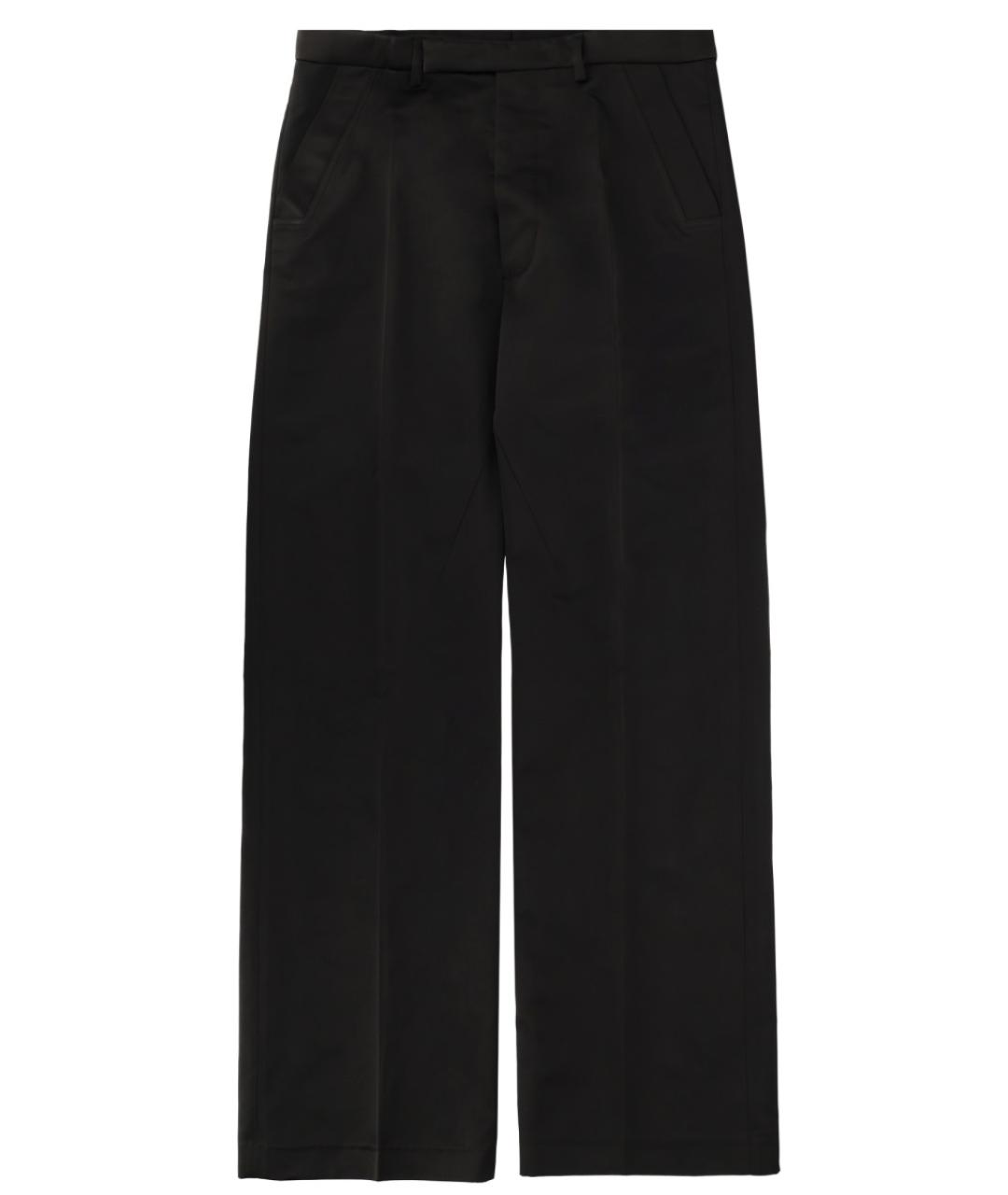 RICK OWENS Черные полиэстеровые повседневные брюки, фото 1