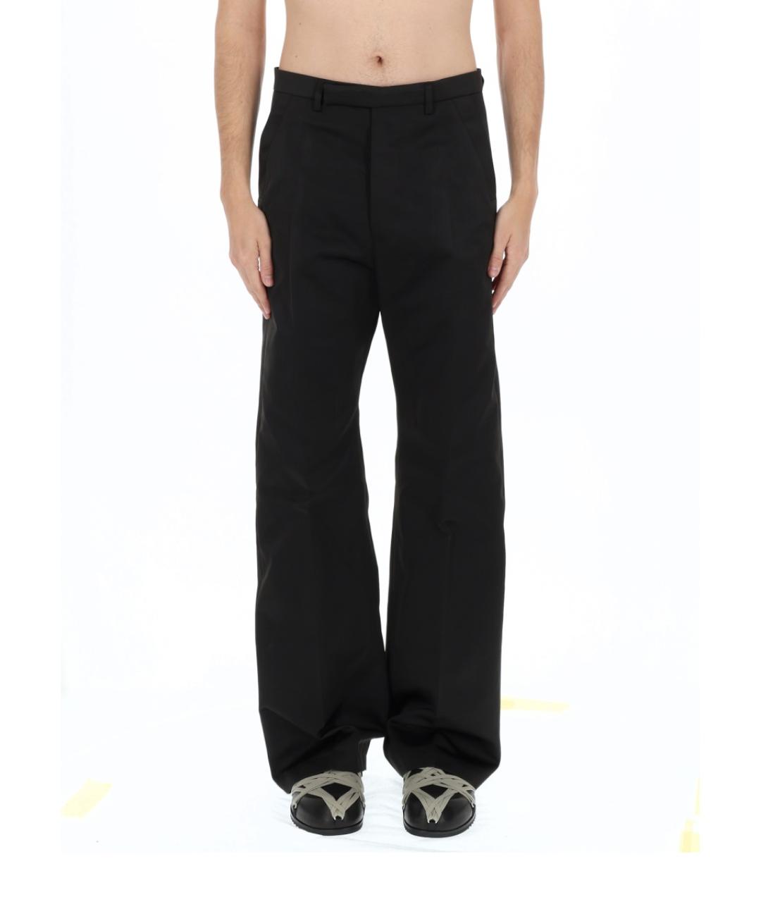 RICK OWENS Черные полиэстеровые повседневные брюки, фото 6