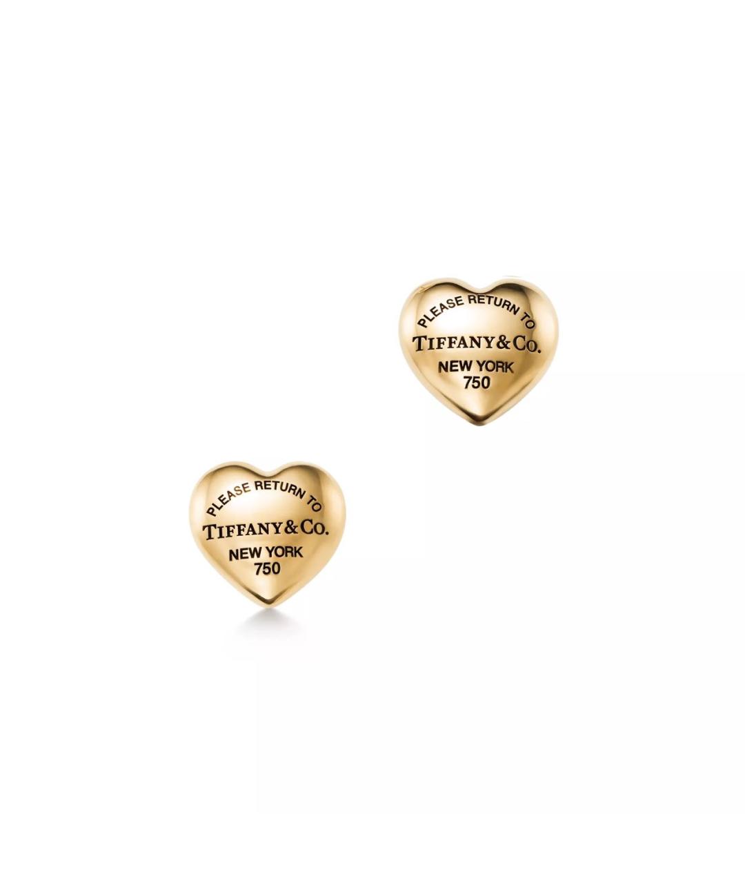 TIFFANY&CO Желтые серьги из желтого золота, фото 5