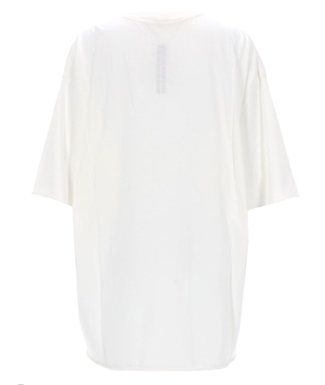 RICK OWENS Белая хлопковая футболка, фото 2