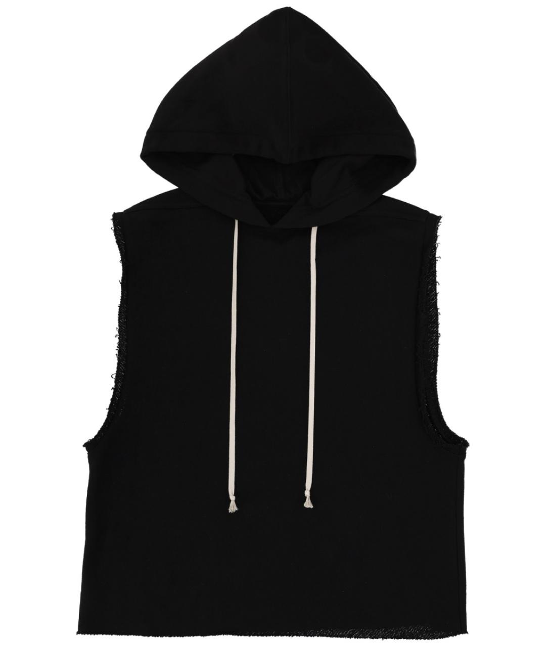 RICK OWENS Черная хлопковая майка, фото 1