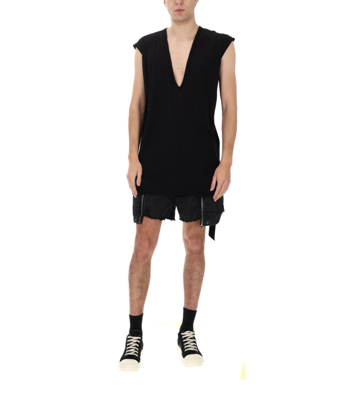 RICK OWENS DRKSHDW Черные хлопковые шорты, фото 3