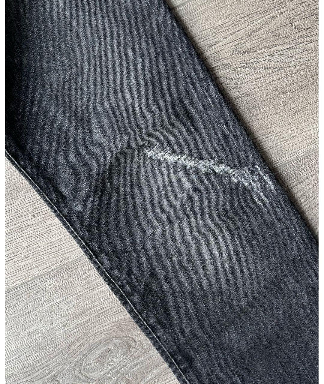 DOLCE&GABBANA Серые хлопко-эластановые джинсы скинни, фото 3