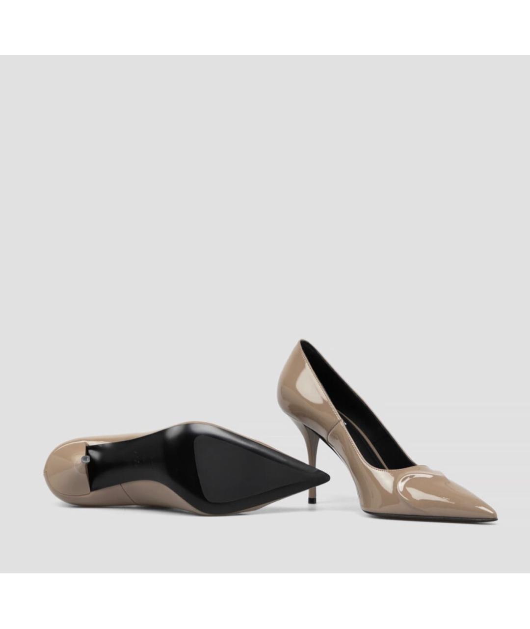 ALAIA Бежевые кожаные туфли, фото 6