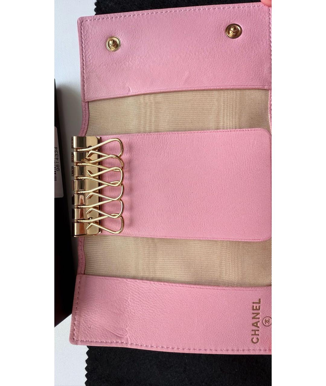 CHANEL Розовая ключница, фото 4