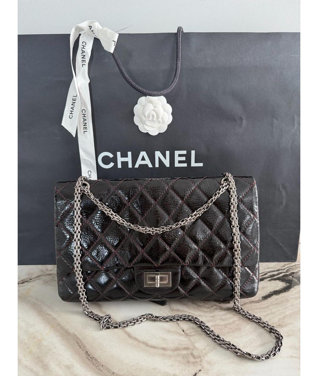 CHANEL Черная кожаная сумка через плечо, фото 3