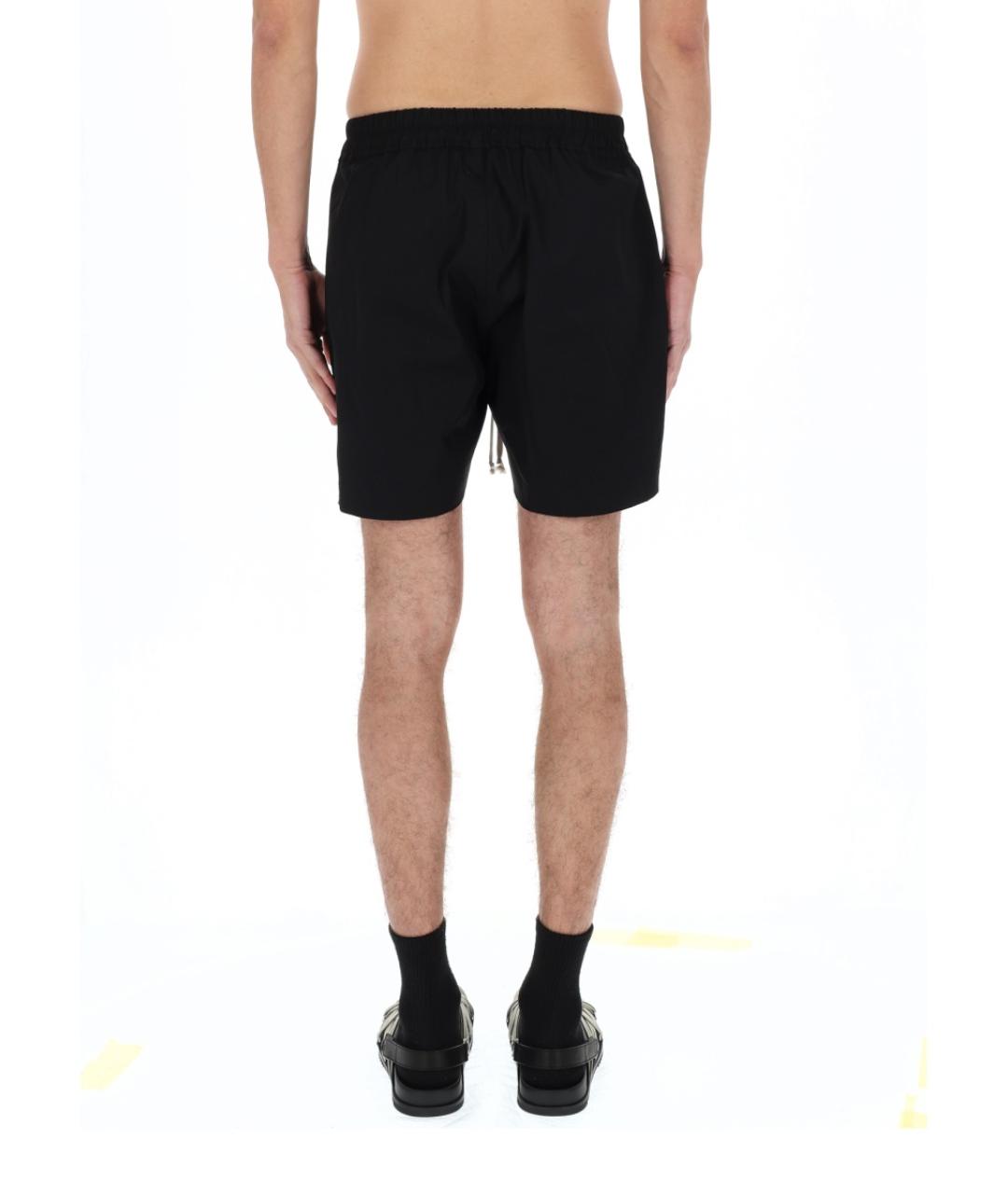 RICK OWENS Черные хлопковые шорты, фото 5