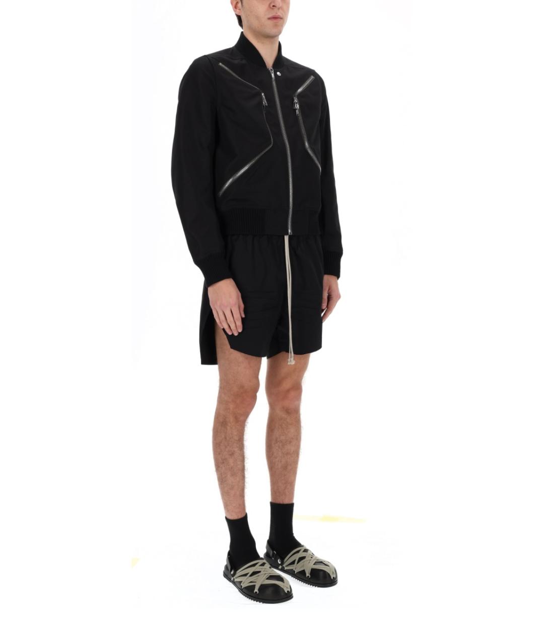 RICK OWENS Черные хлопковые шорты, фото 3