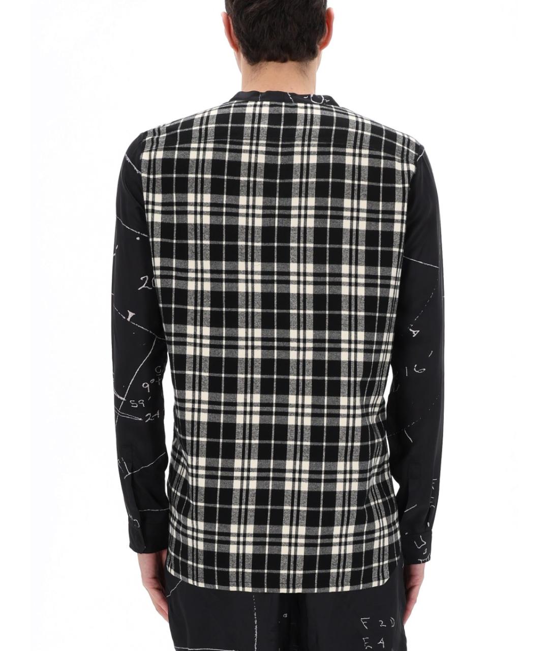 RICK OWENS Черная хлопковая кэжуал рубашка, фото 4