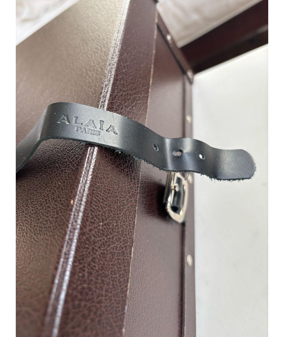 ALAIA Черные кожаные сапоги, фото 4