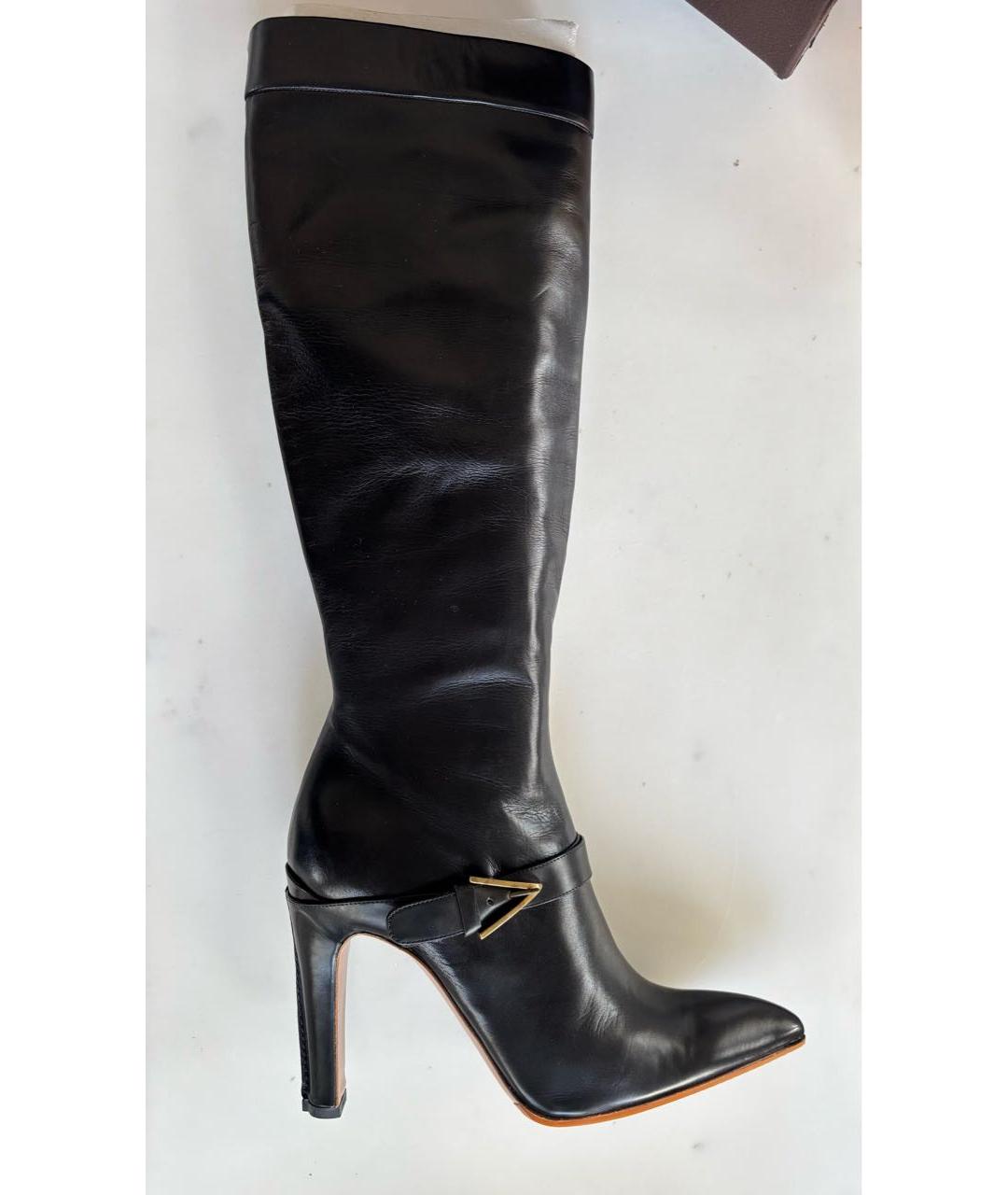 ALAIA Черные кожаные сапоги, фото 9