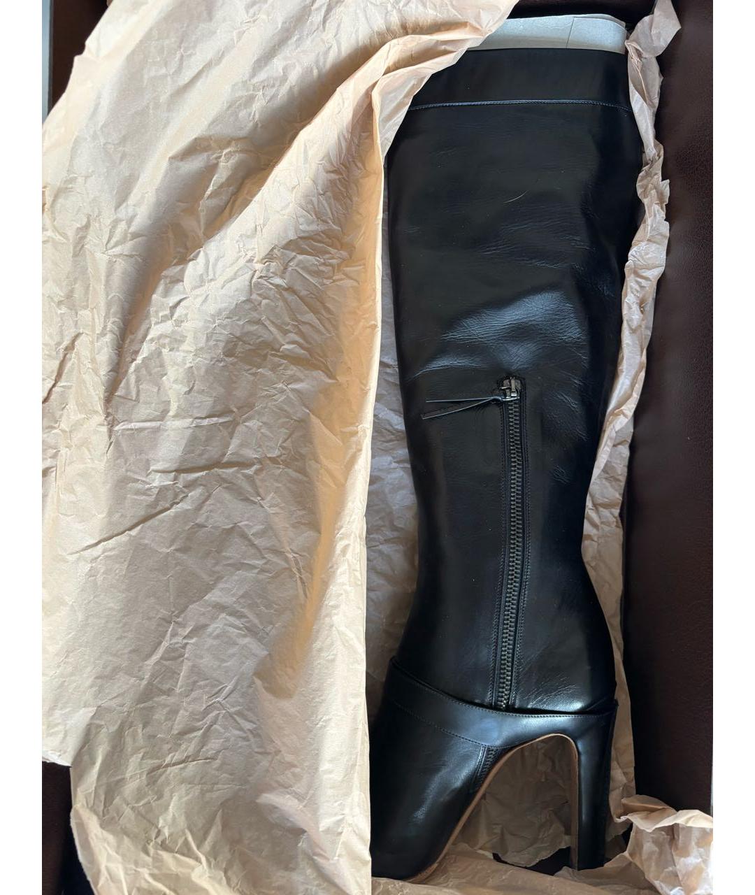 ALAIA Черные кожаные сапоги, фото 6