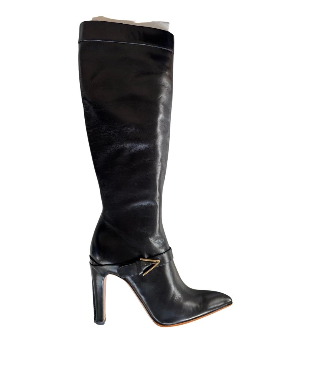 ALAIA Черные кожаные сапоги, фото 1