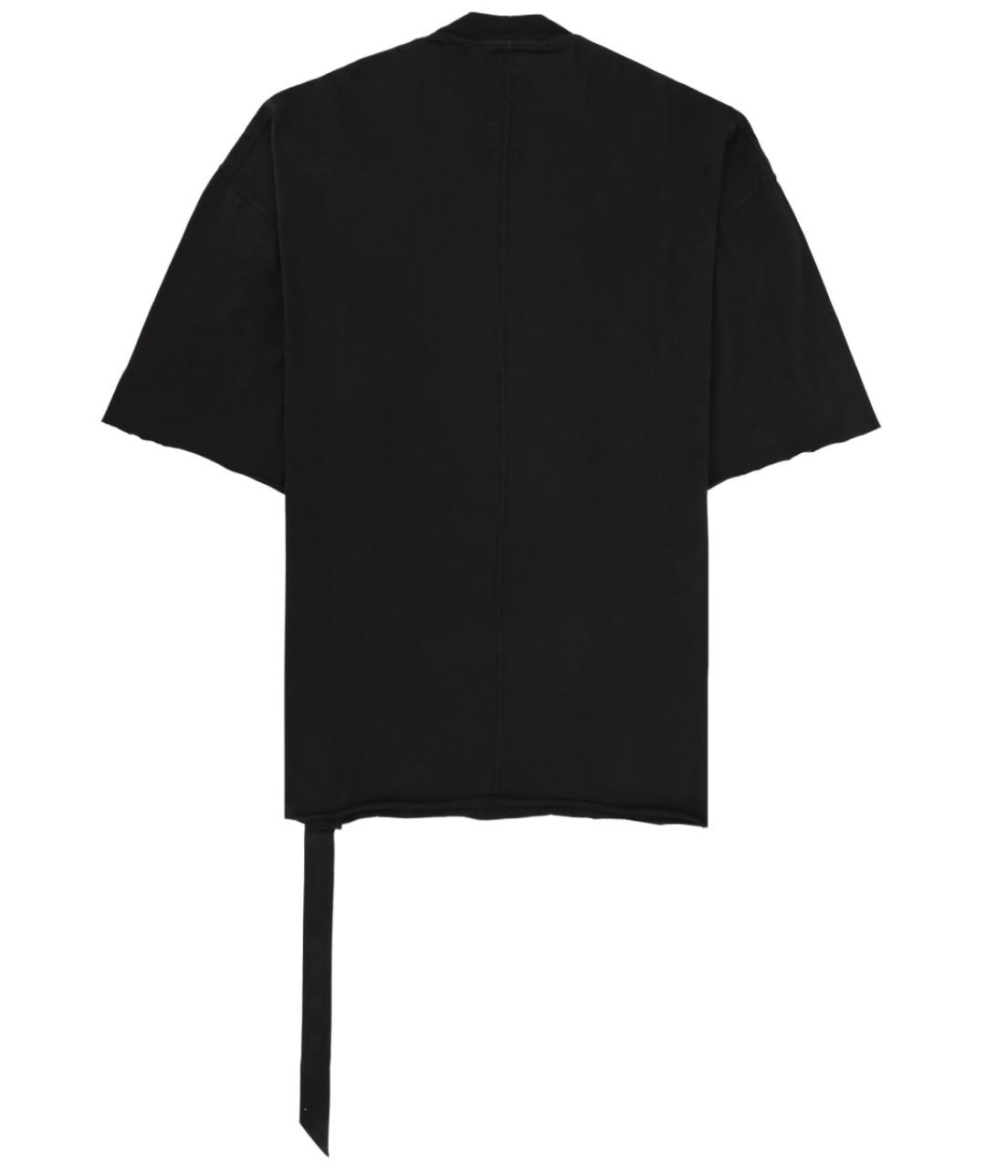 RICK OWENS DRKSHDW Черная хлопковая футболка, фото 2