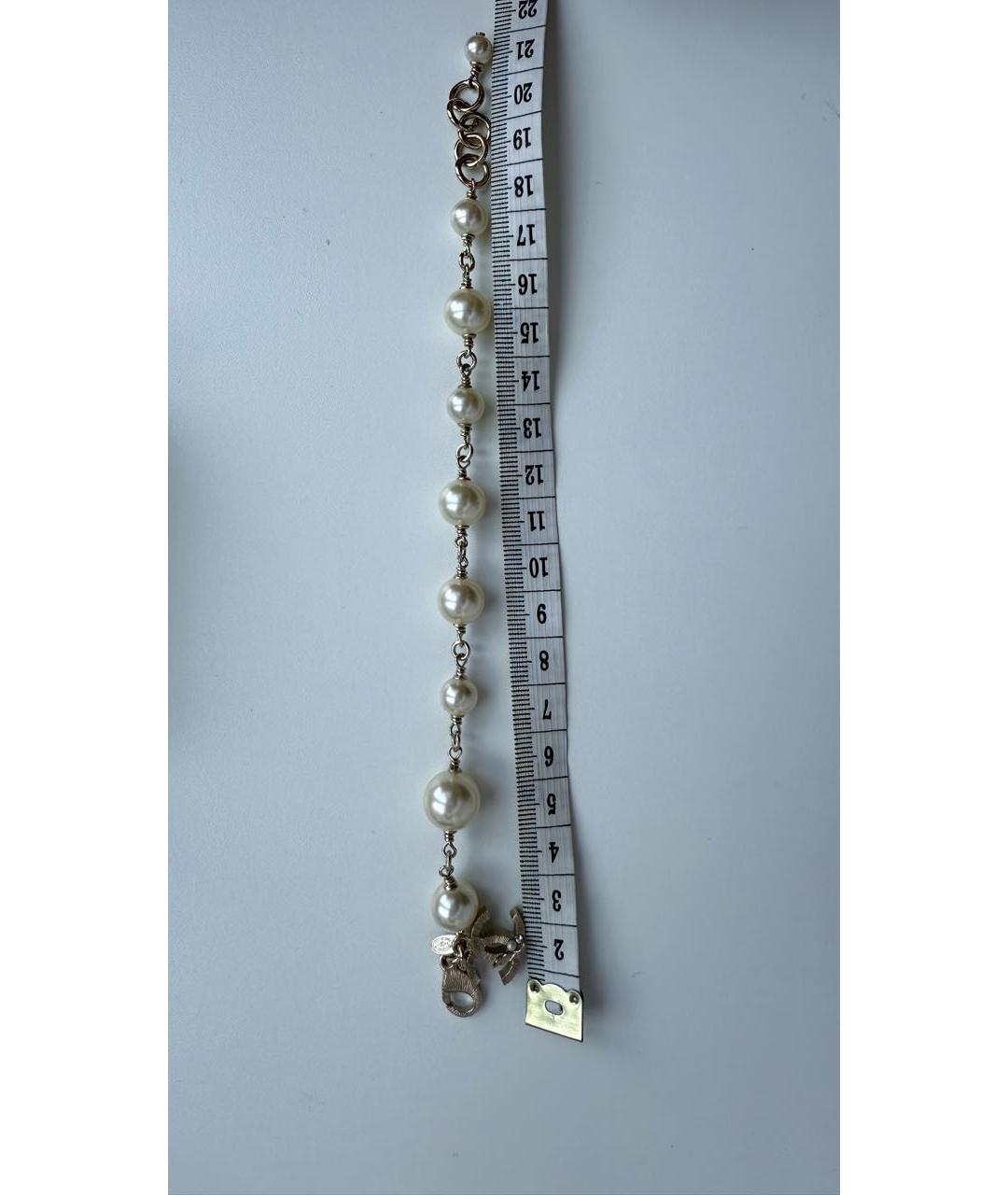 CHANEL Золотой жемчужный браслет, фото 3