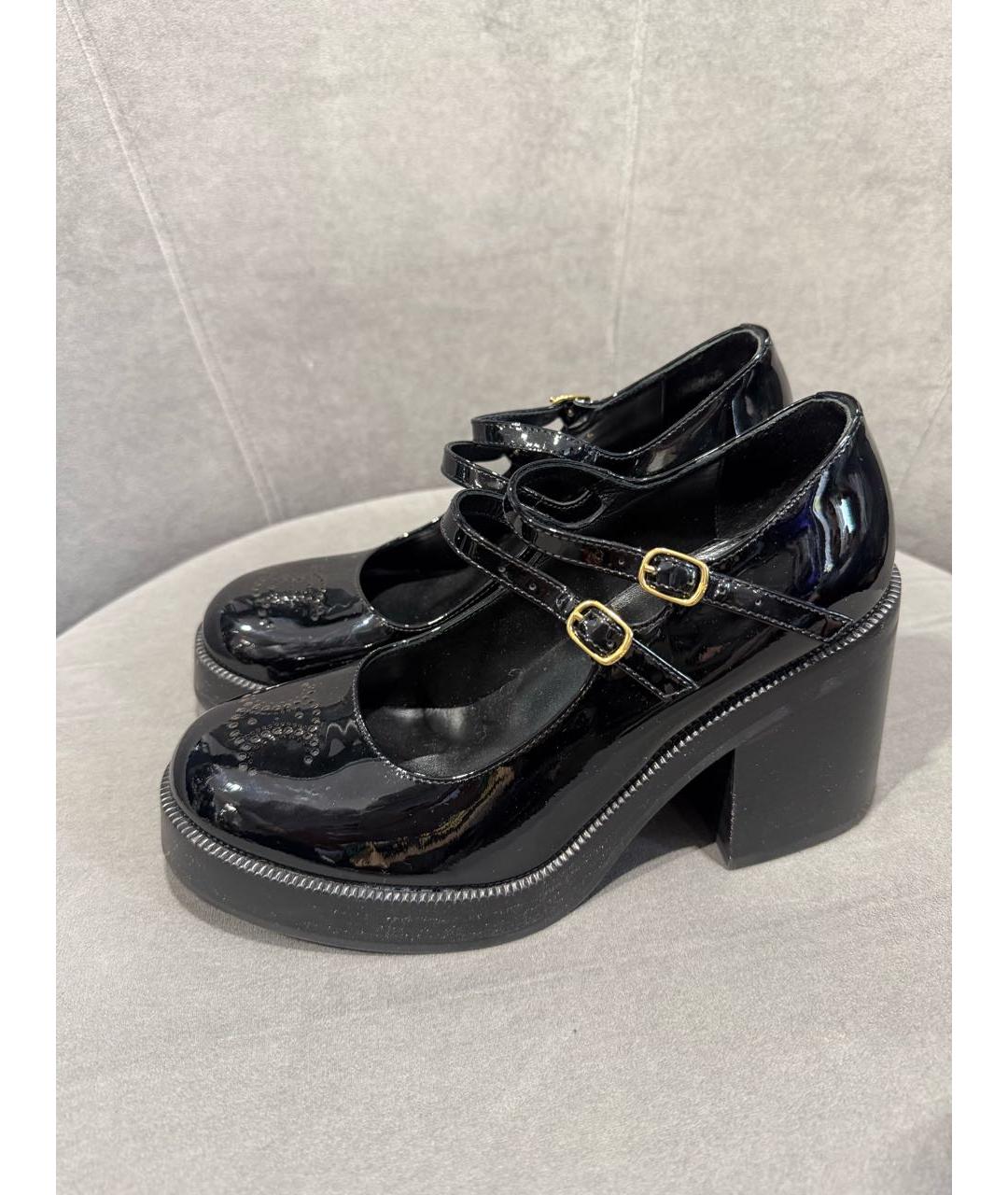 CELINE Черные туфли из лакированной кожи, фото 4