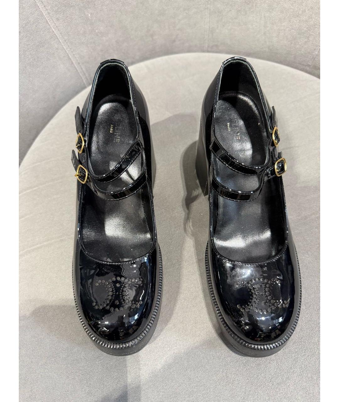 CELINE Черные туфли из лакированной кожи, фото 3