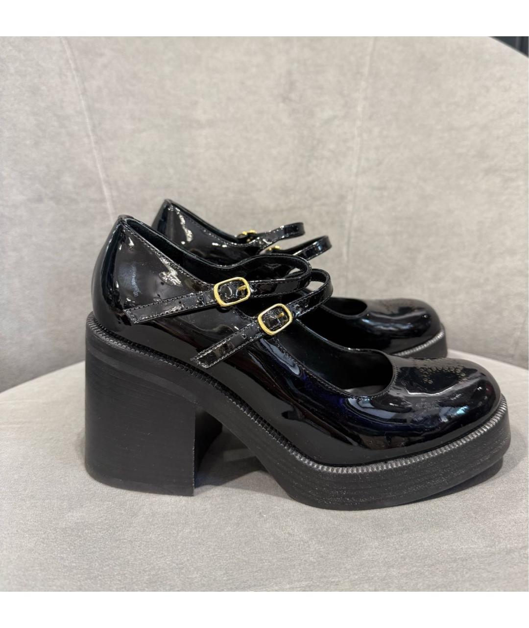 CELINE Черные туфли из лакированной кожи, фото 7
