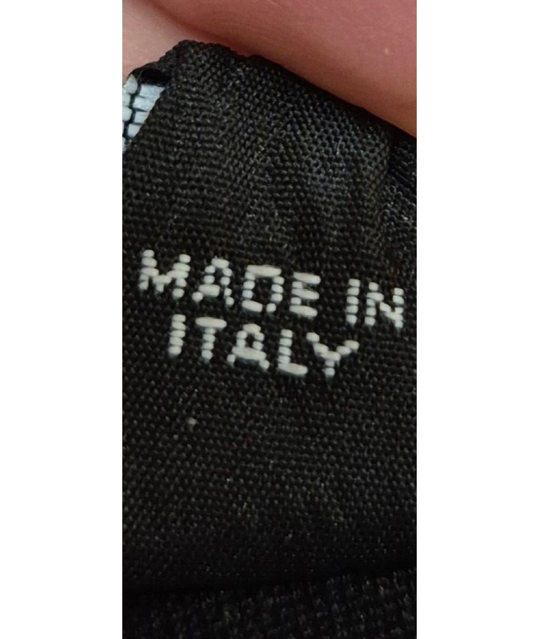 PRADA Черные кожаные перчатки, фото 8