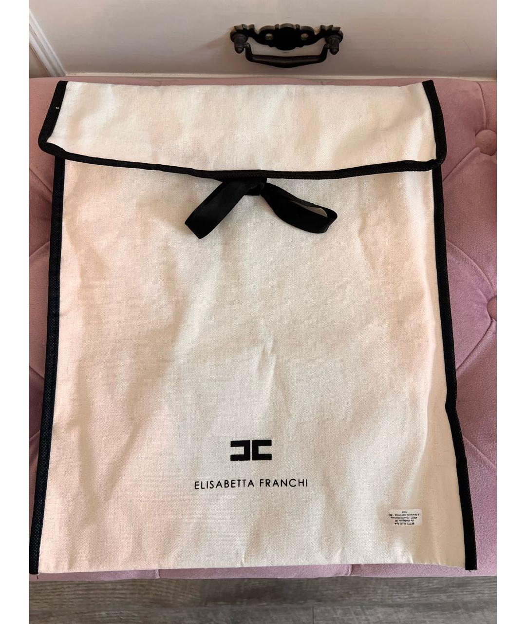 ELISABETTA FRANCHI Розовая хлопковая кепка, фото 5