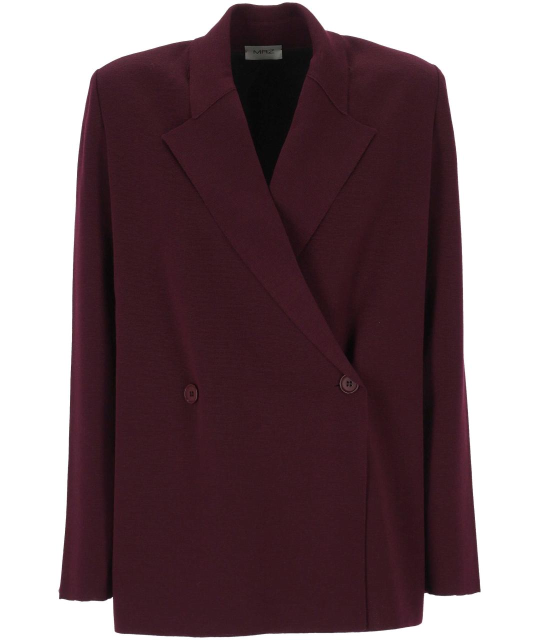 MRZ Бордовый шерстяной жакет/пиджак, фото 1