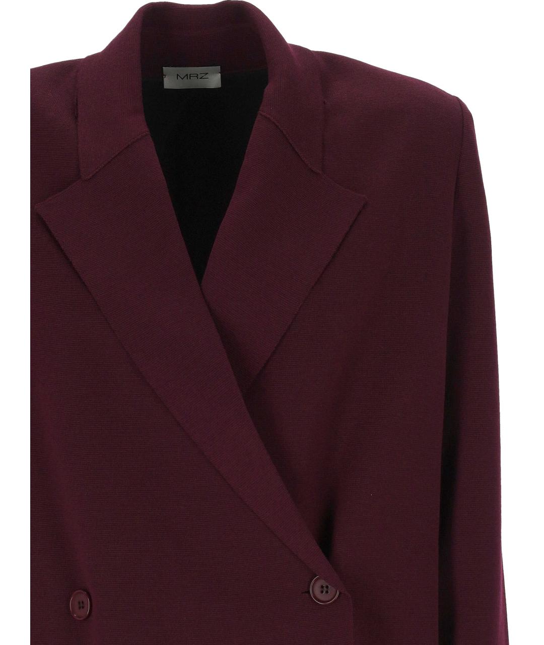 MRZ Бордовый шерстяной жакет/пиджак, фото 2