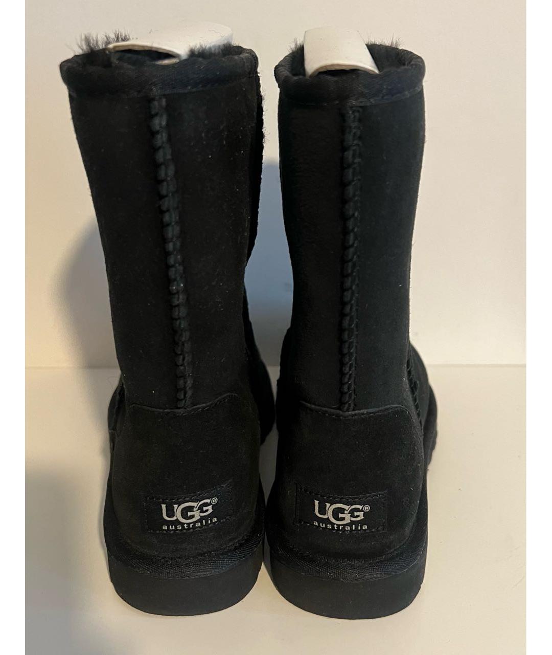 UGG AUSTRALIA Черные замшевые ботильоны, фото 4