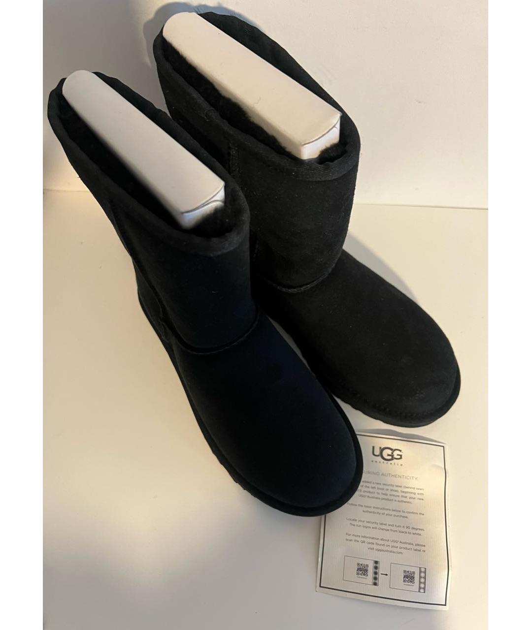 UGG AUSTRALIA Черные замшевые ботильоны, фото 6