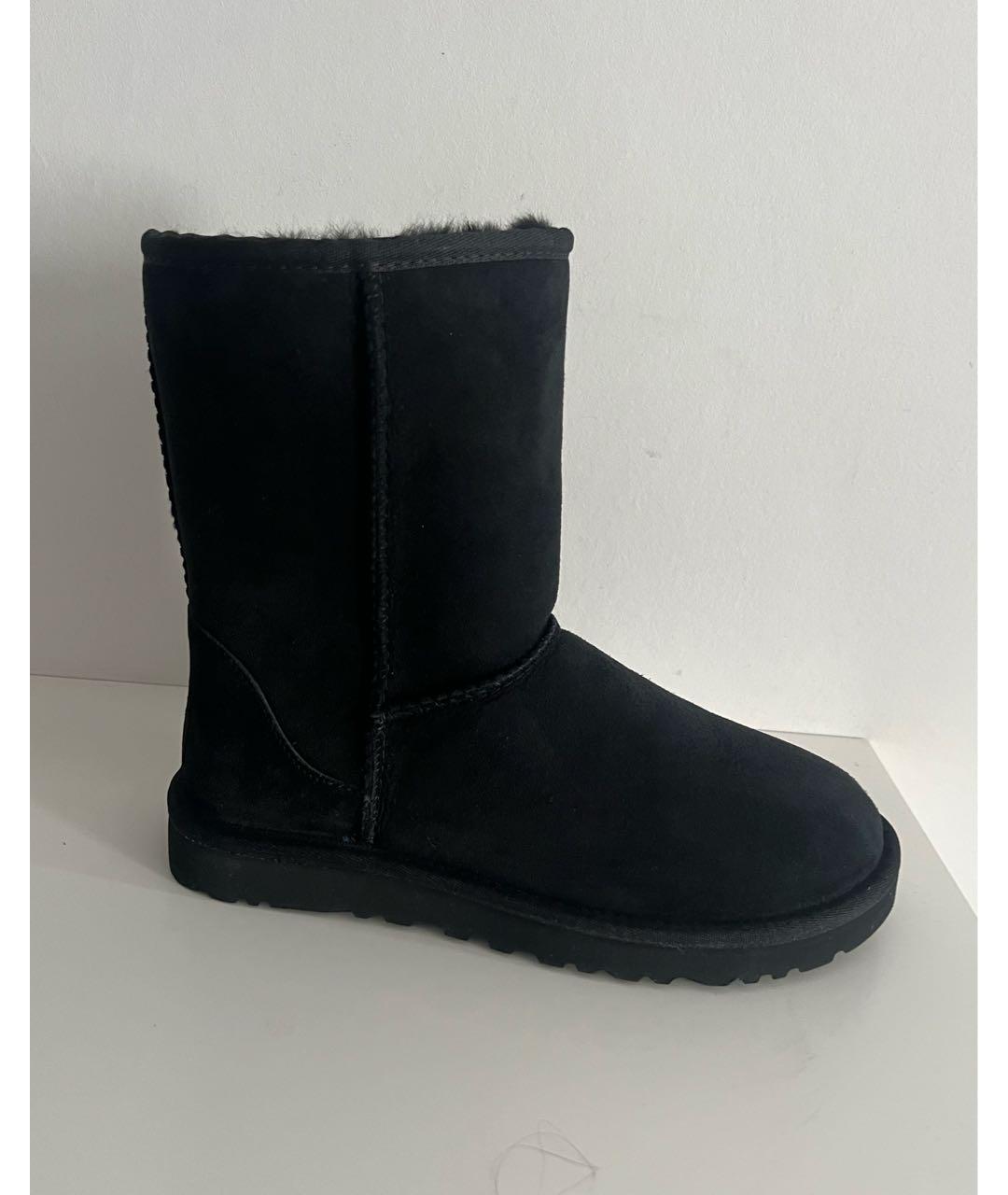 UGG AUSTRALIA Черные замшевые ботильоны, фото 7