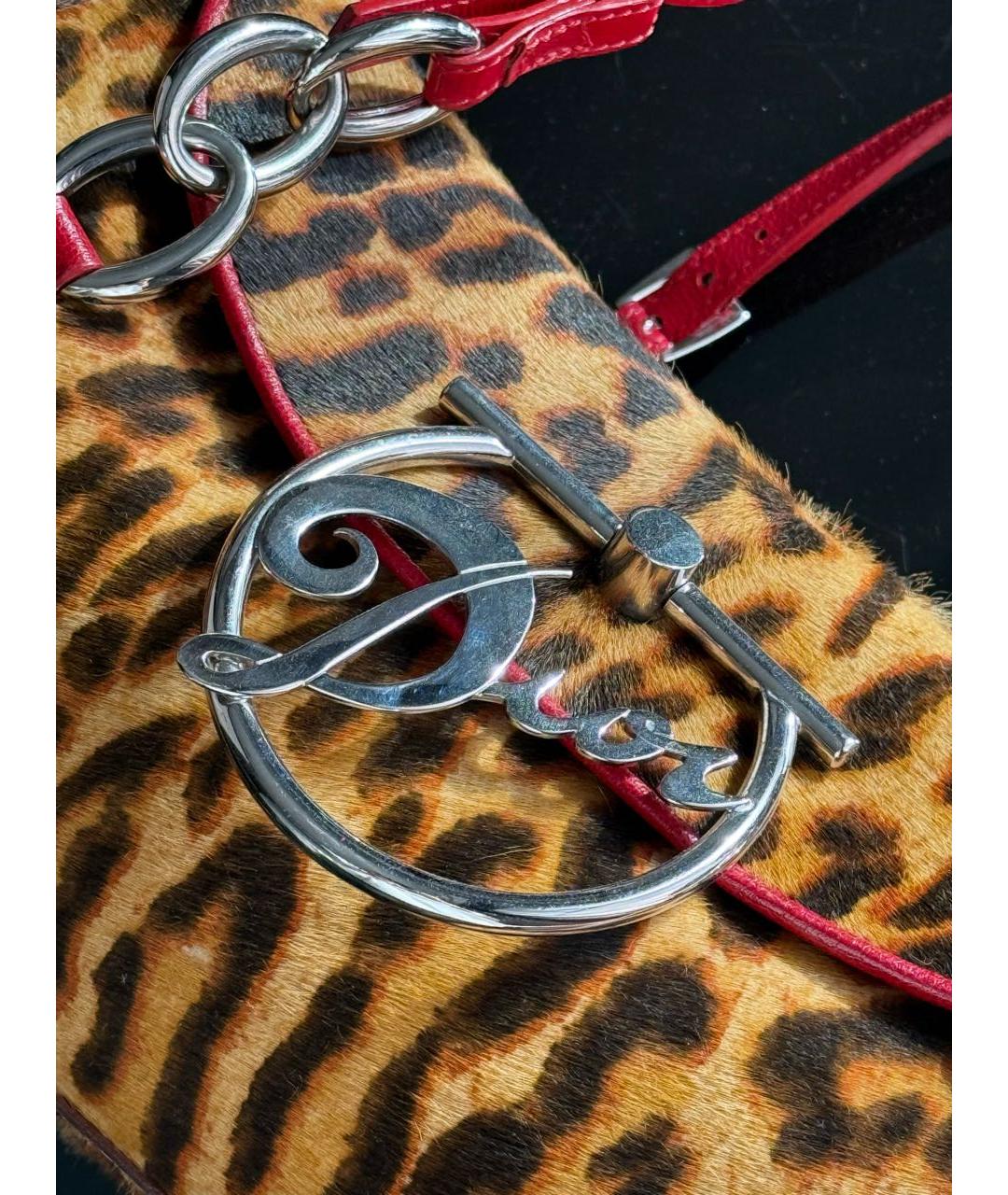 CHRISTIAN DIOR Мульти меховая сумка с короткими ручками, фото 5