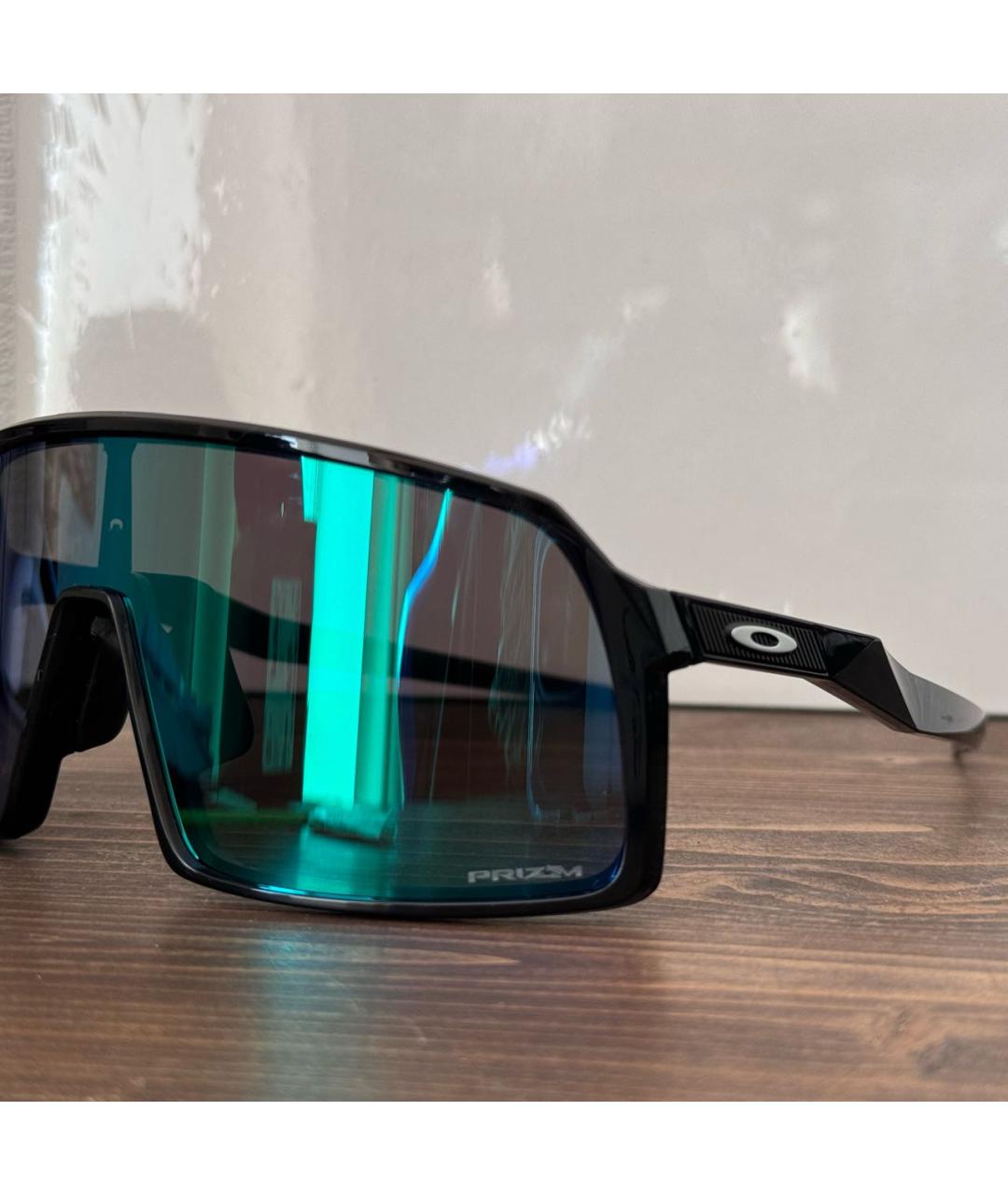 OAKLEY Черные пластиковые солнцезащитные очки, фото 3