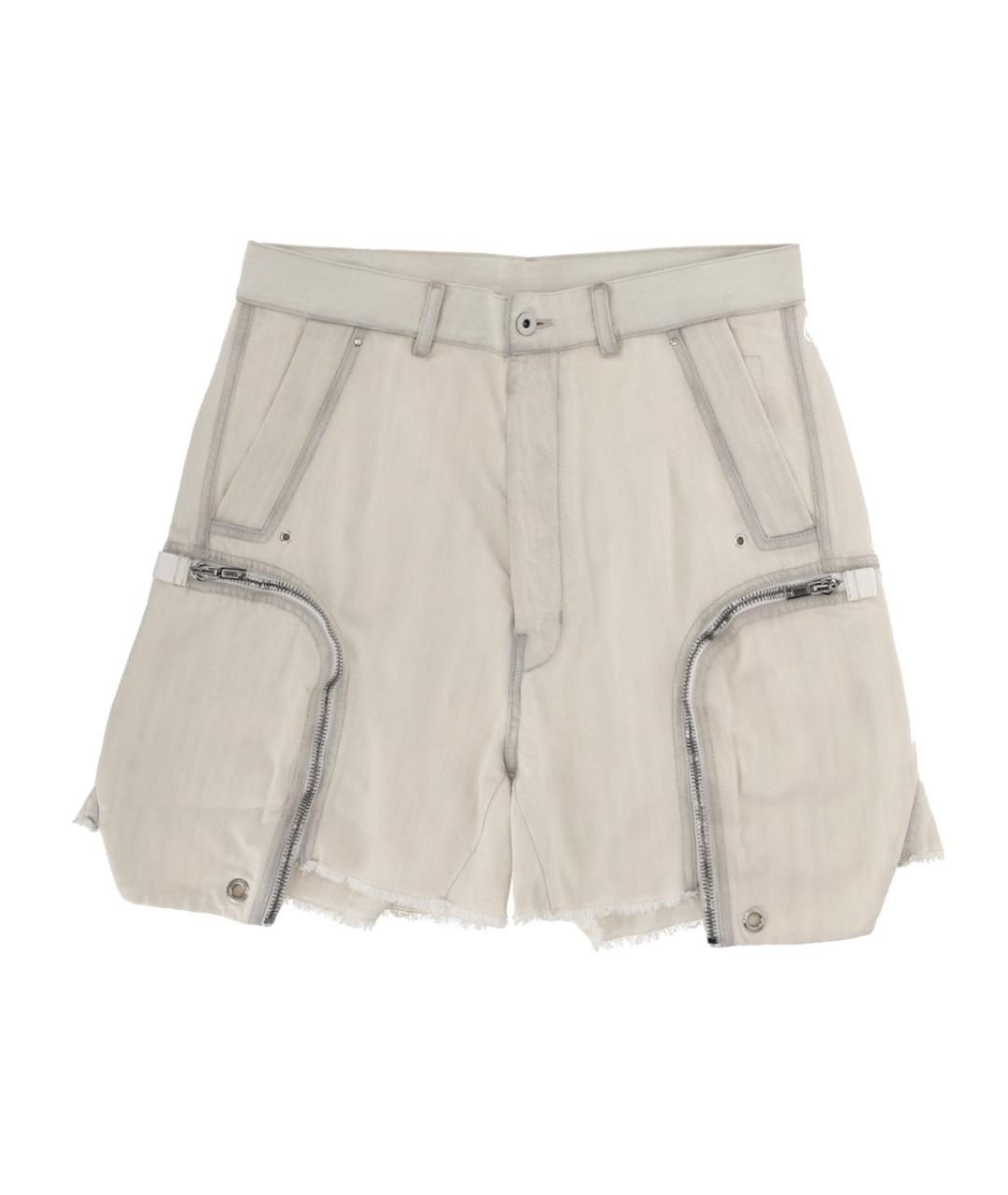 RICK OWENS DRKSHDW Белые хлопковые шорты, фото 1