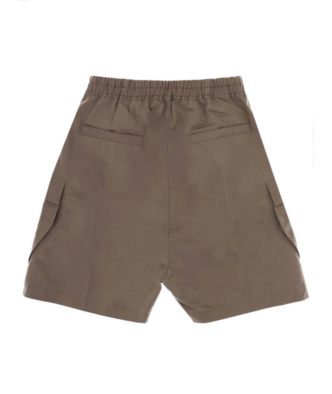 RICK OWENS Серые полиэстеровые шорты, фото 2