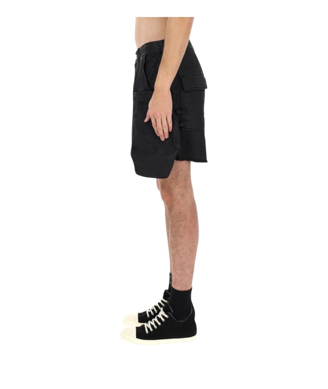 RICK OWENS DRKSHDW Черные хлопковые шорты, фото 4