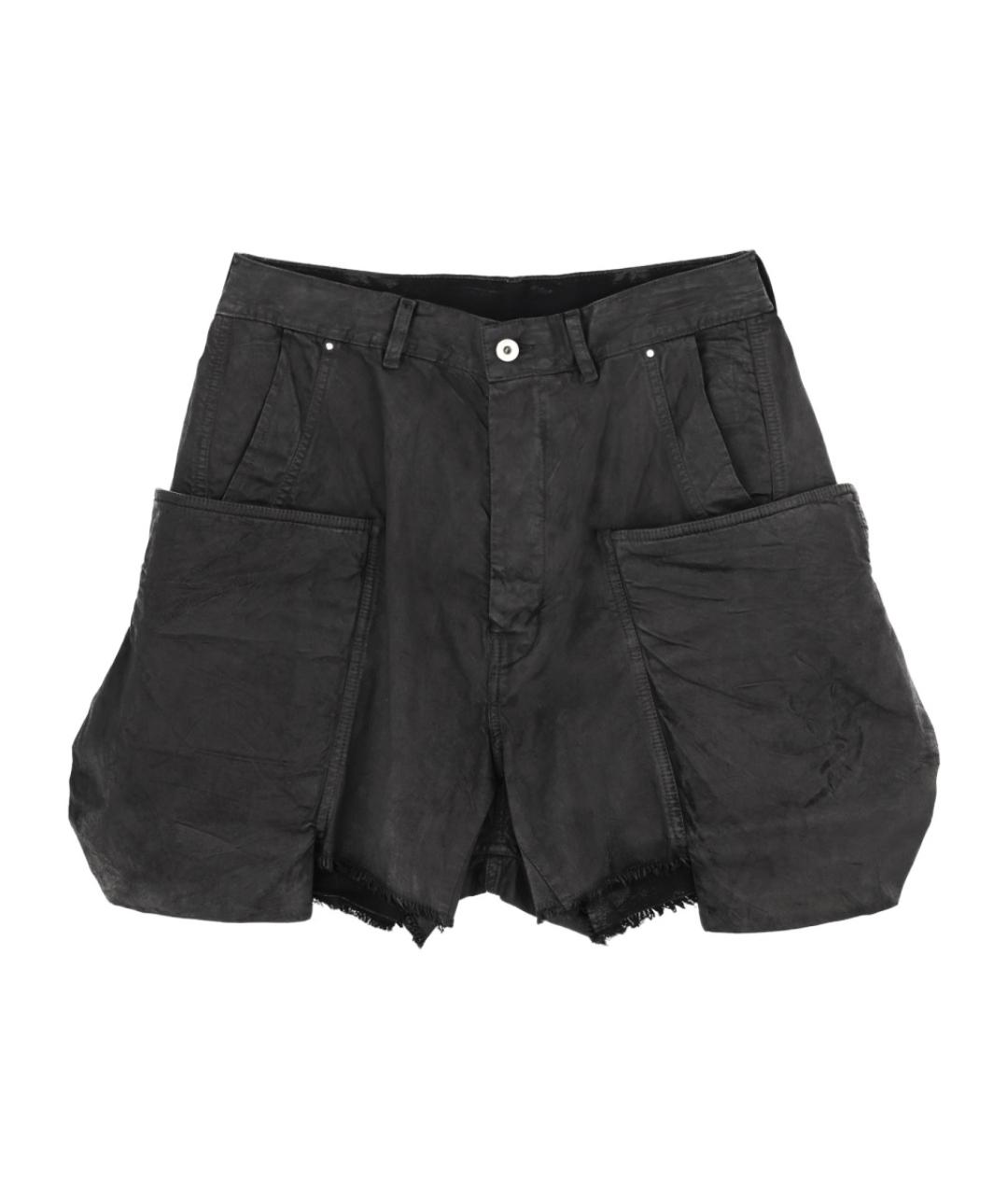 RICK OWENS DRKSHDW Черные хлопковые шорты, фото 1