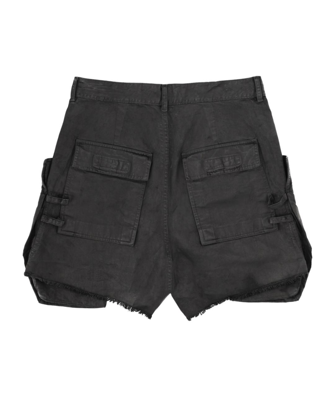 RICK OWENS DRKSHDW Черные хлопковые шорты, фото 2