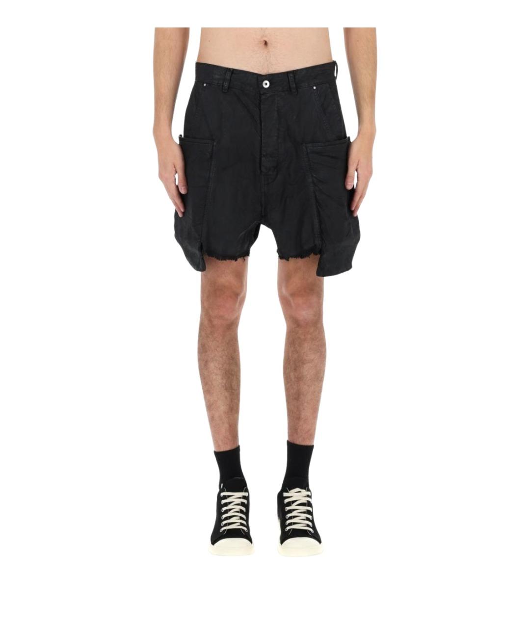 RICK OWENS DRKSHDW Черные хлопковые шорты, фото 6