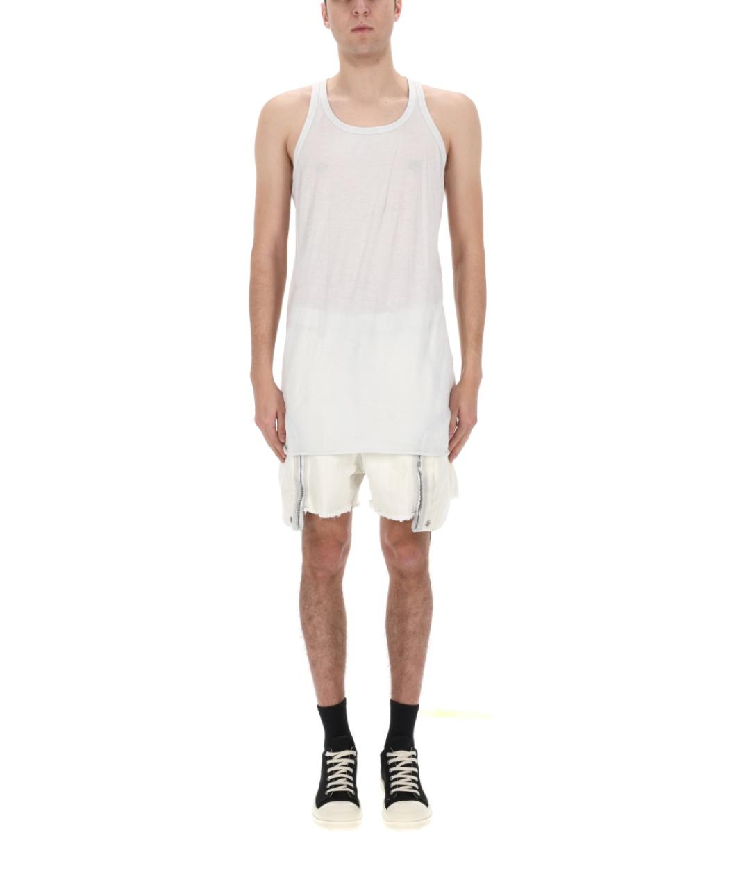 RICK OWENS DRKSHDW Белая хлопковая майка, фото 3