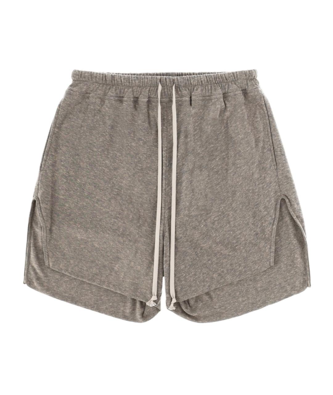 RICK OWENS Серые хлопковые шорты, фото 1