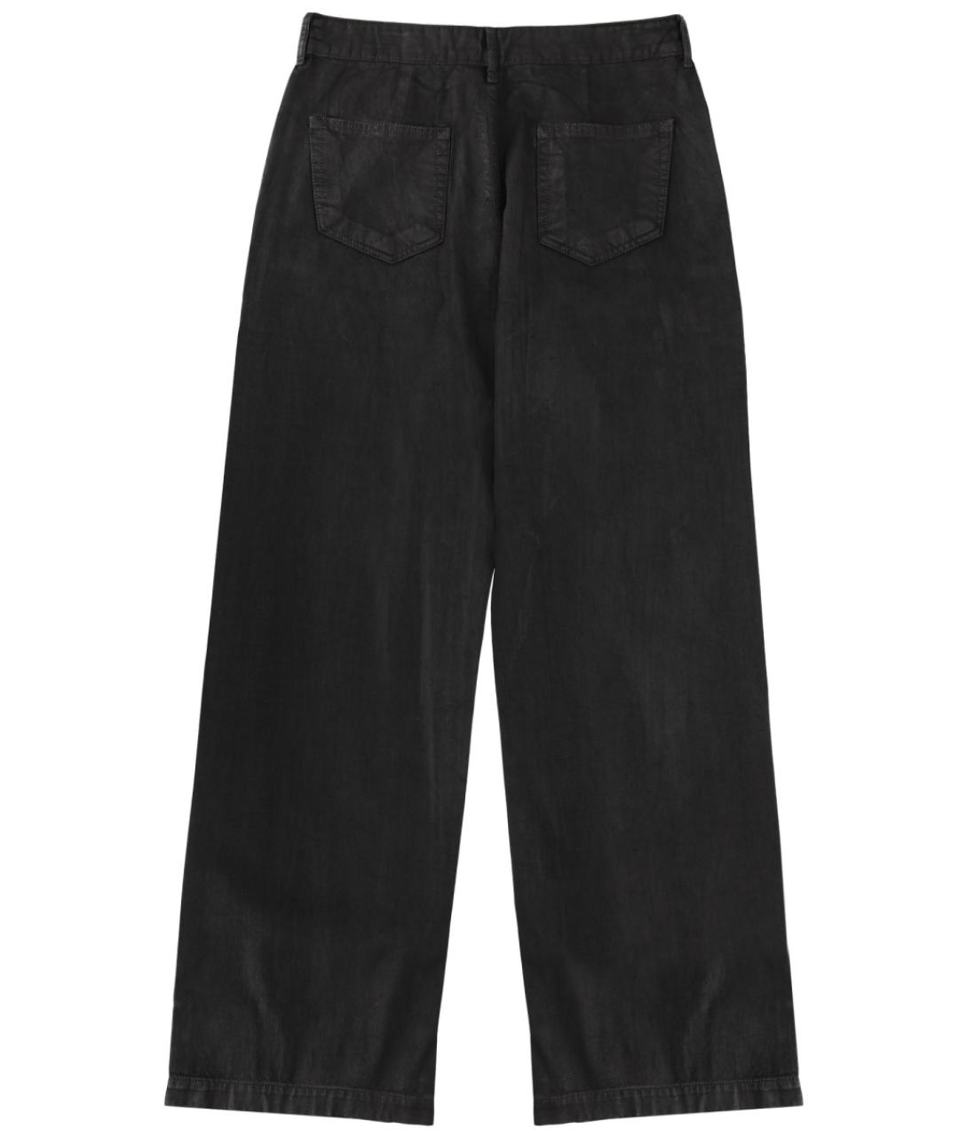 RICK OWENS DRKSHDW Черные хлопковые прямые джинсы, фото 2